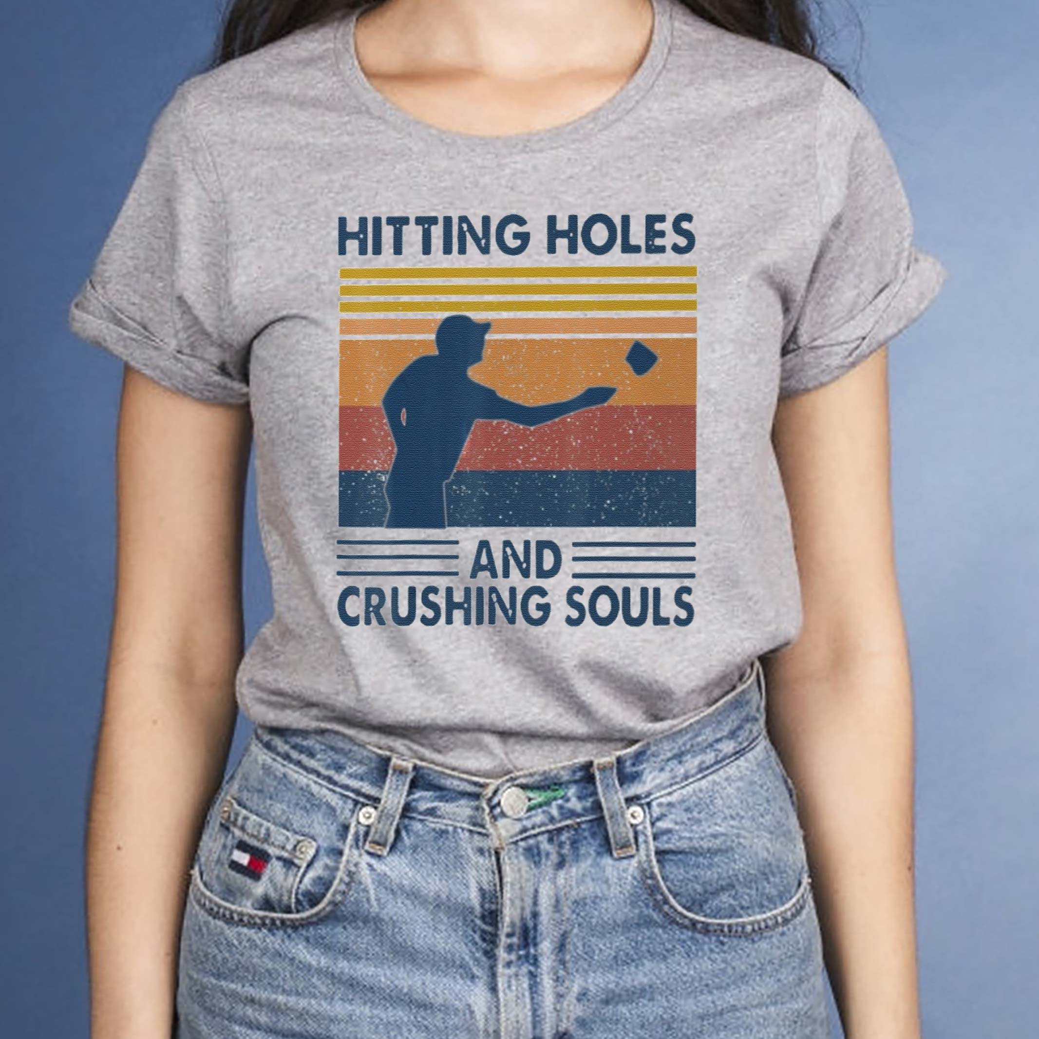 cutting holes in a shirt