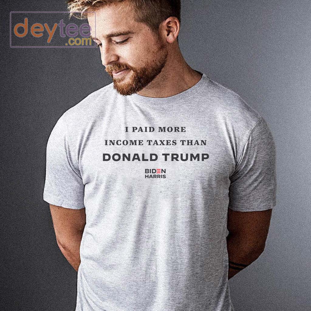 I Paid More In Taxes Than Donald Trump Athletic Heather T-shirt