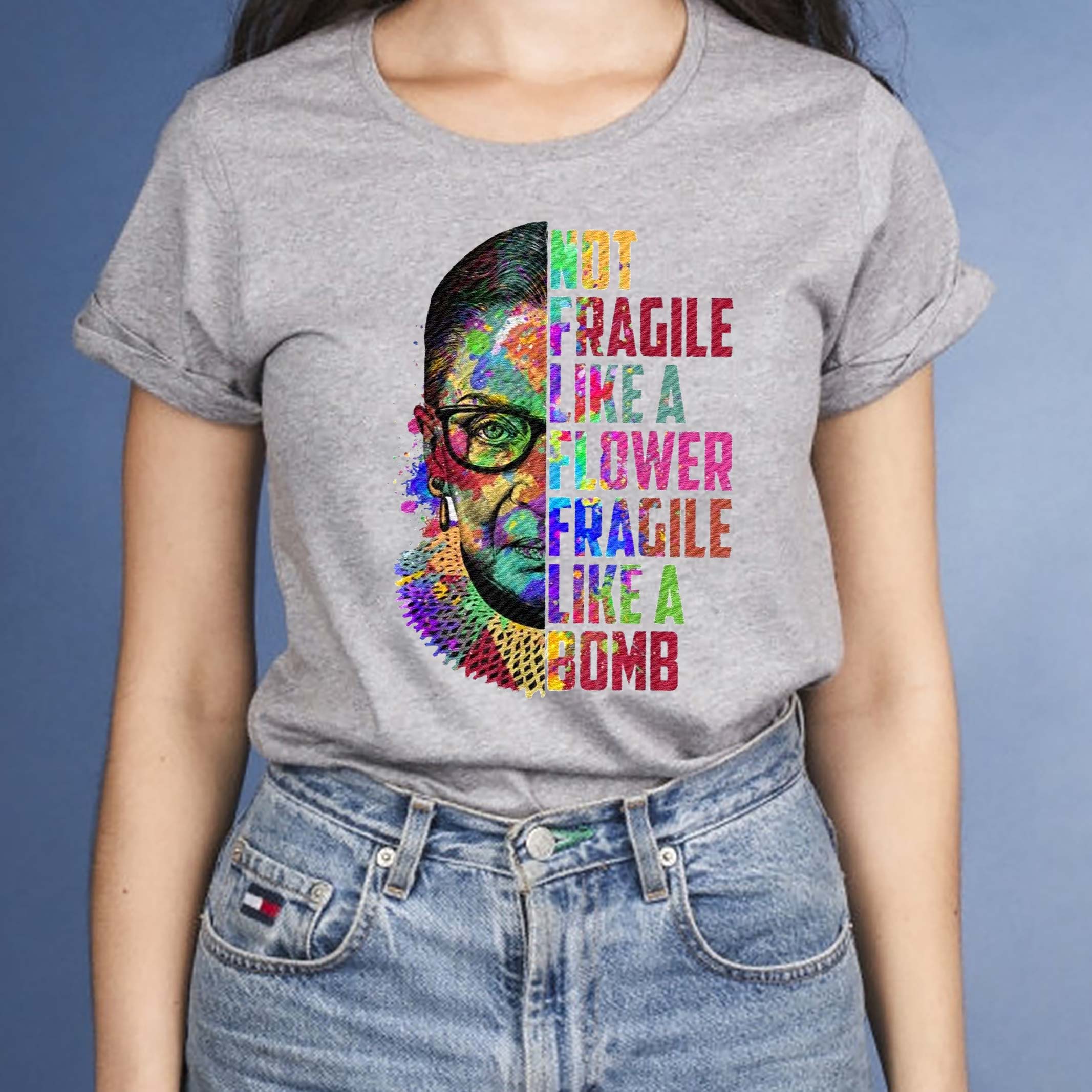rbg fragile like a bomb quote shirt
