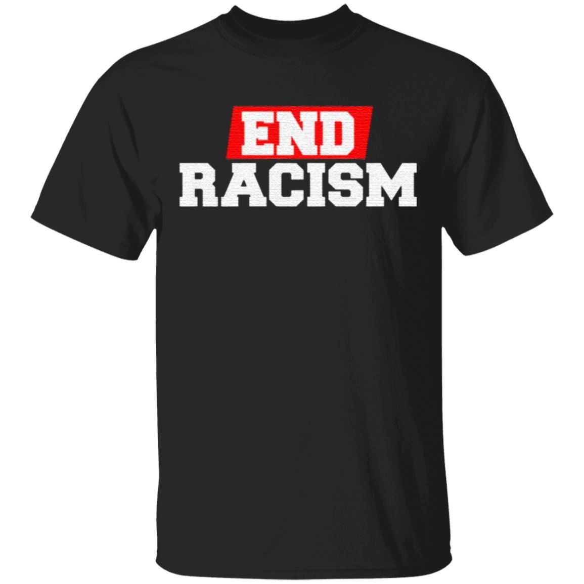 end racism by any means shirt