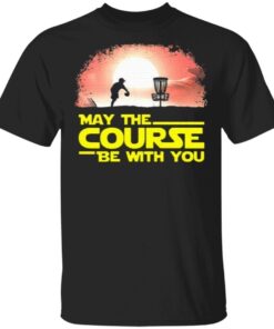 disc golf may the course be with you sunset T-Shirt