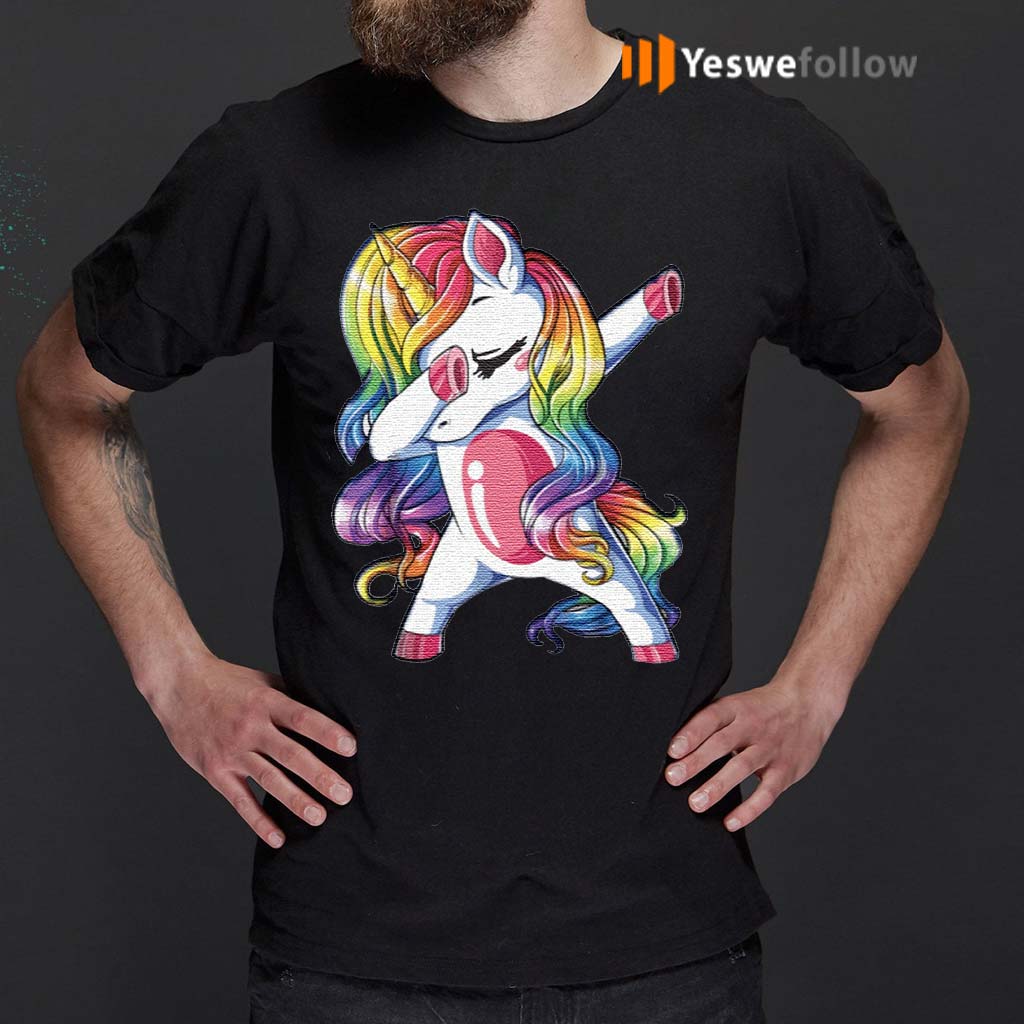 Dabbing-Rainbow-Unicorn-T-Shirt