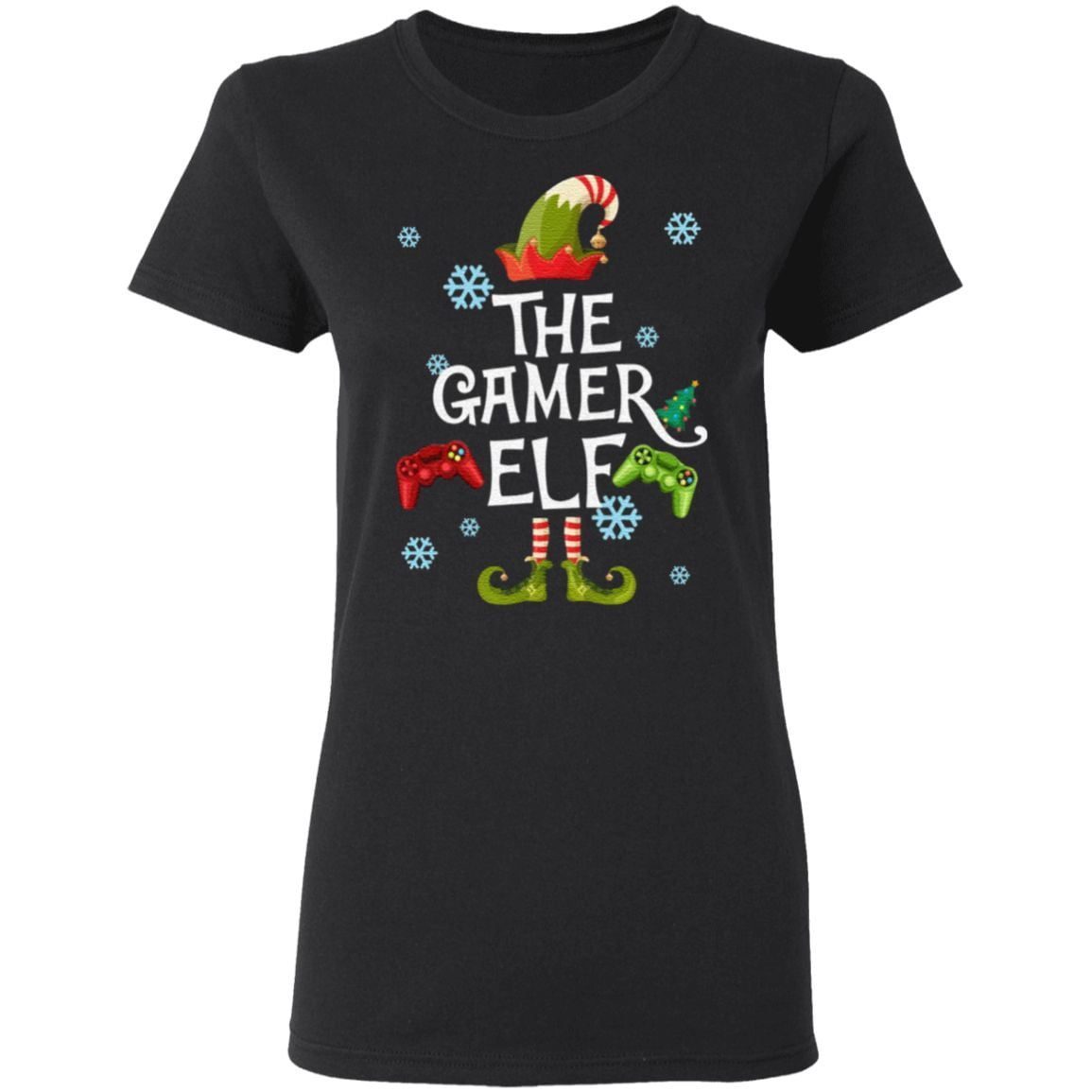 Gamer Elf T-Shirt – Family Matching Christmas Pajamas Shirt