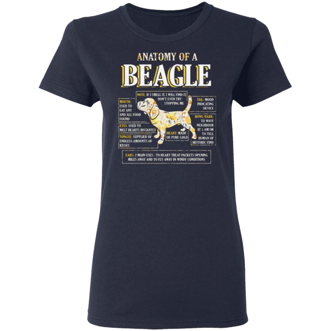 anatomy of a beagle shirt