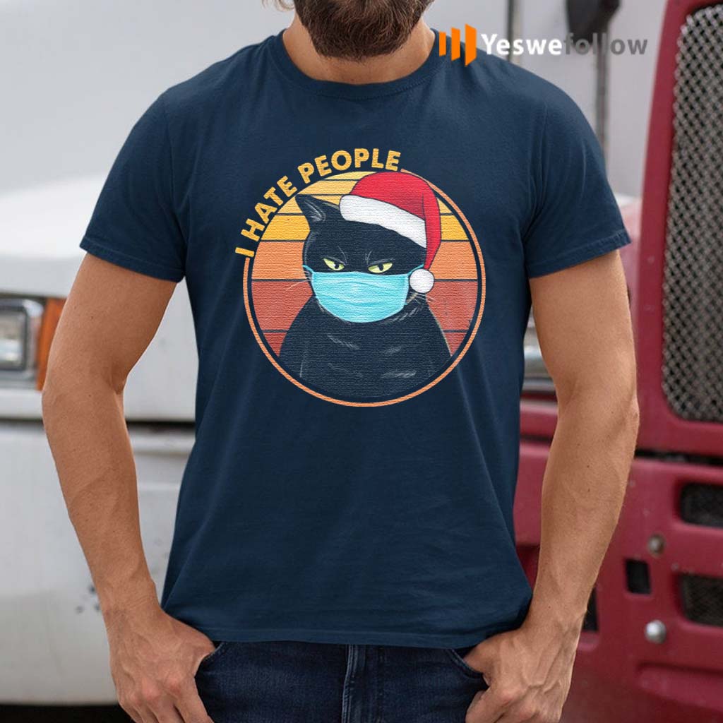 Black-Cat-Wearing-Mask-I-Hate-People-Funny-T-Shirt
