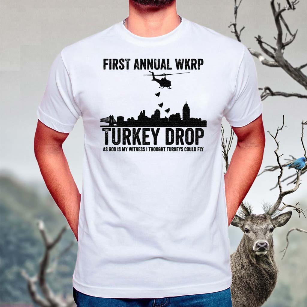 First-Annaul-Wkrp-Turkey-Drop-Tee-Shirt