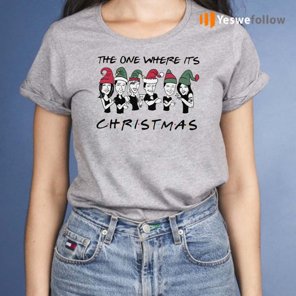 Friends The One Where It’s Christmas T Shirt - Yeswefollow