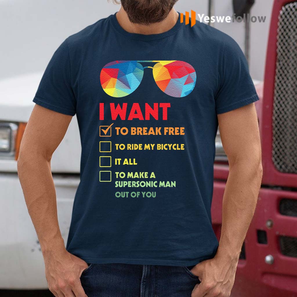 I-Want-To-Break-Free-To-Ride-My-Bicycle-It-All-Essential-T-Shirts