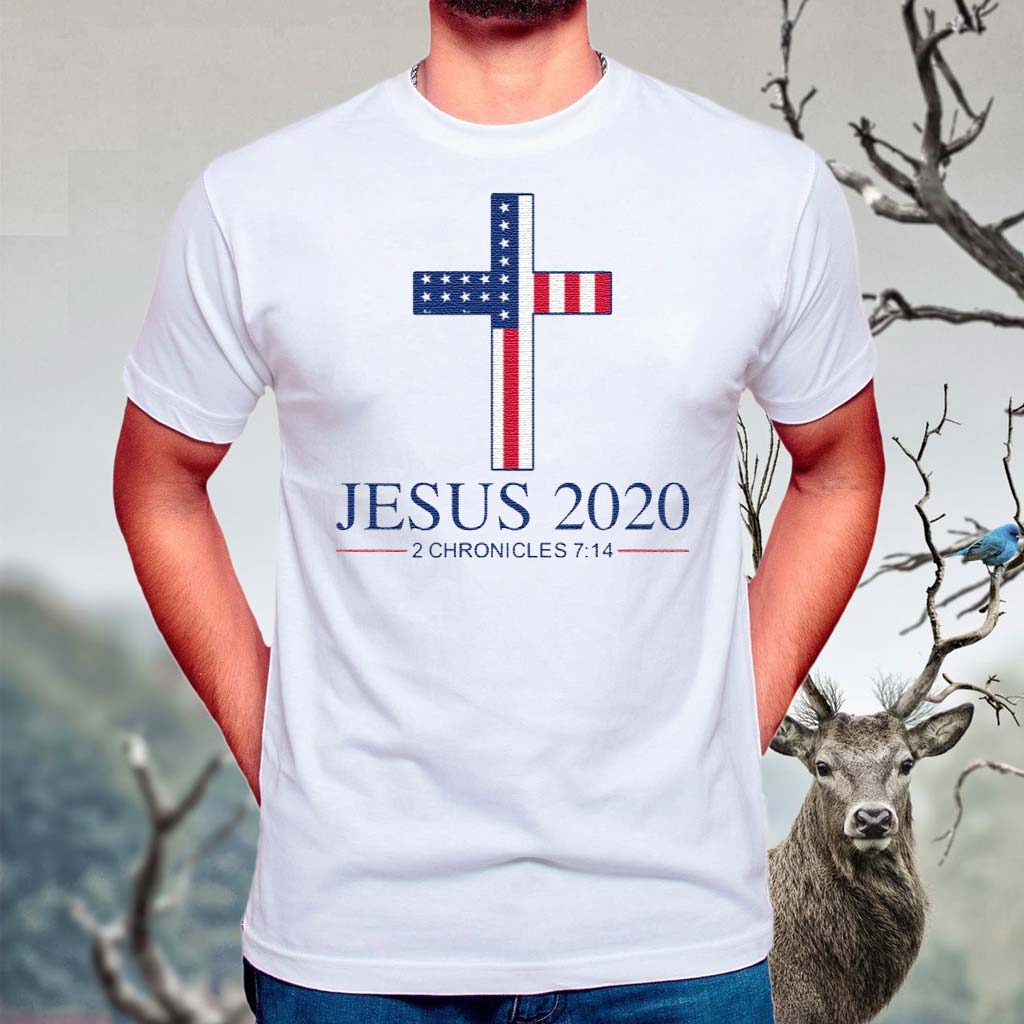 Jesus-2020-2-Chronicles-7-14-America-Flag-Shirt