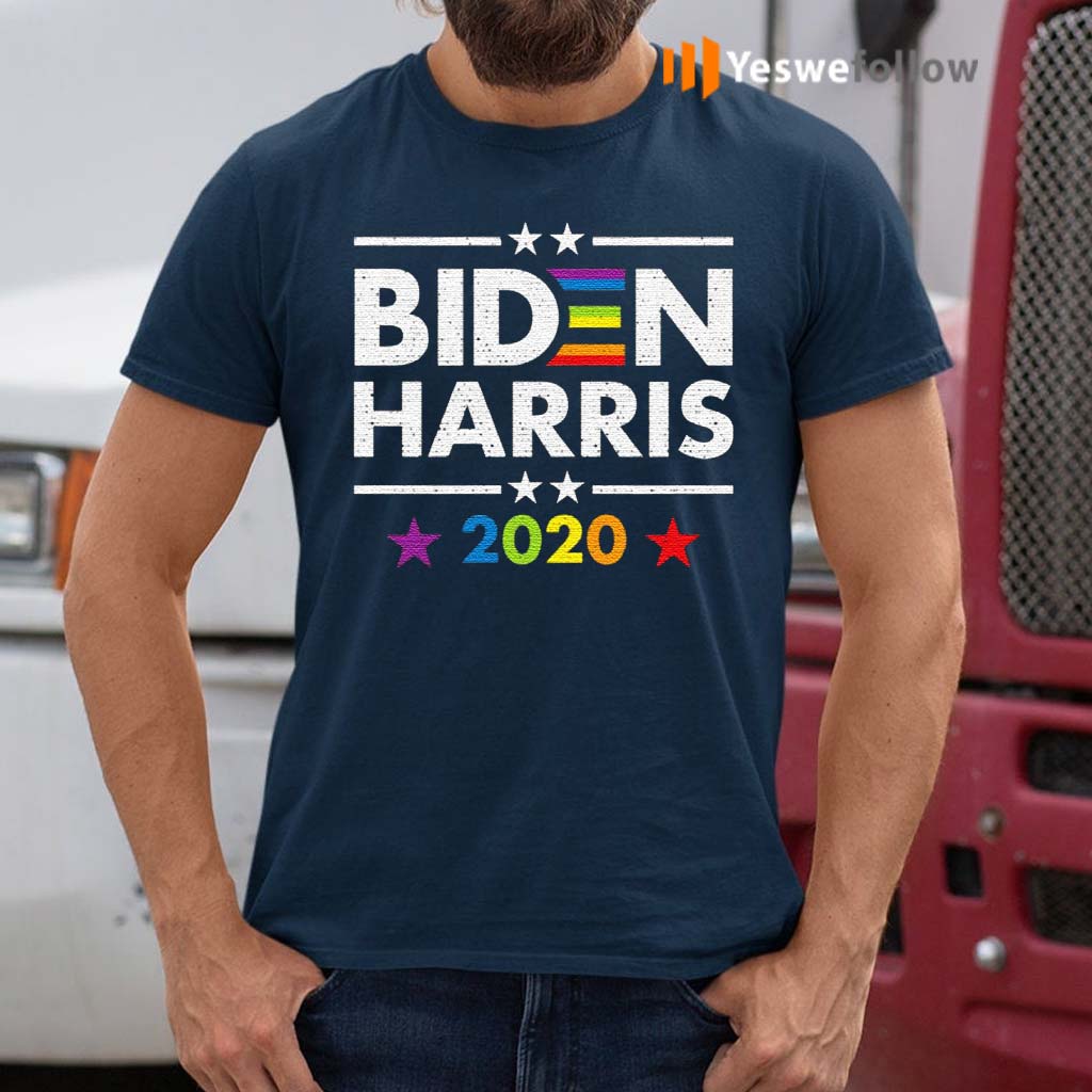 Joe-Biden-Kamala-Harris-2020-Rainbow-Gay-Pride-LGBTQ-for-Biden-President-Election-T-shirt