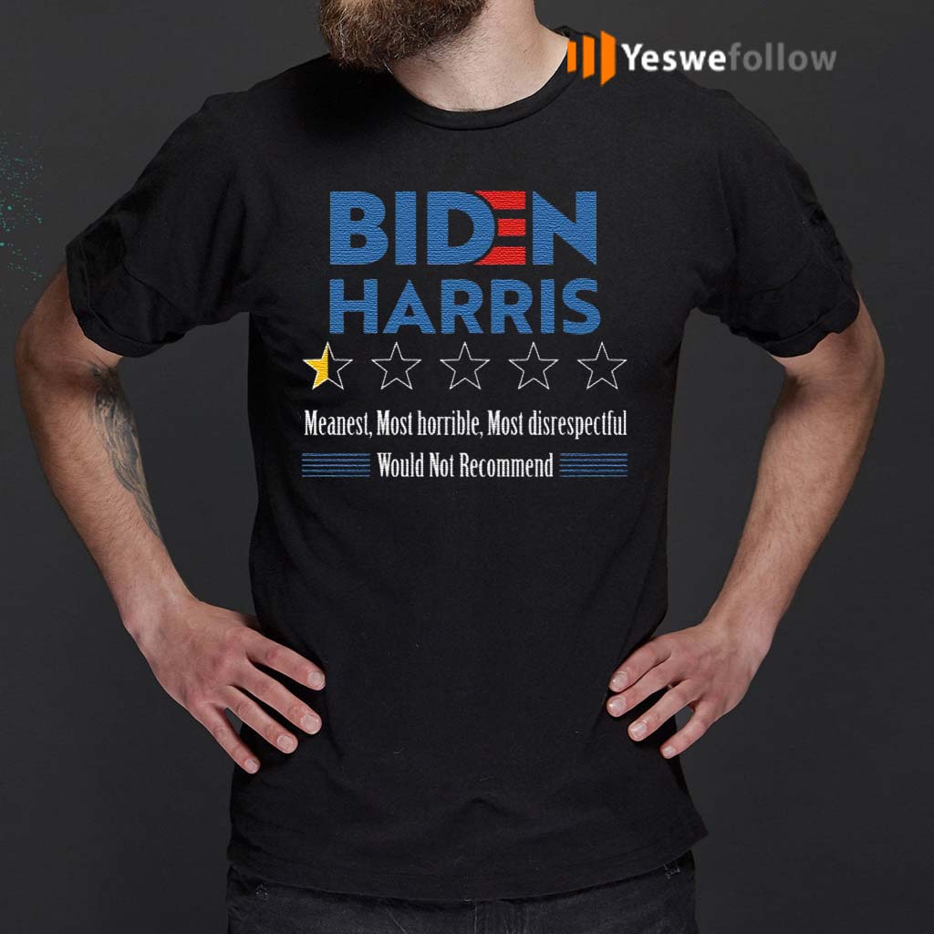 One Star Rating Review Biden Harris Funny Anti Biden Harris 2020 T 