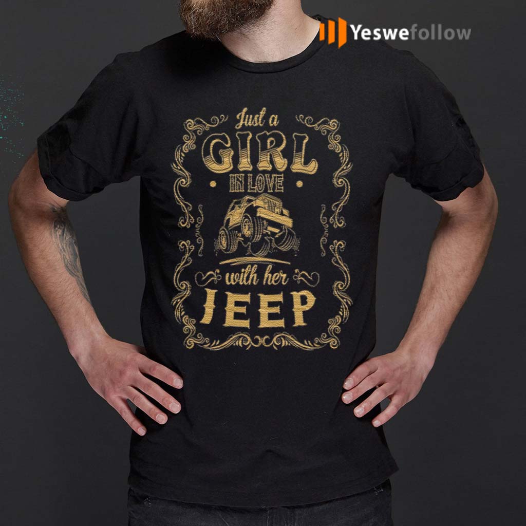 just-a-girl-in-love-with-her-jeep-T-Shirts