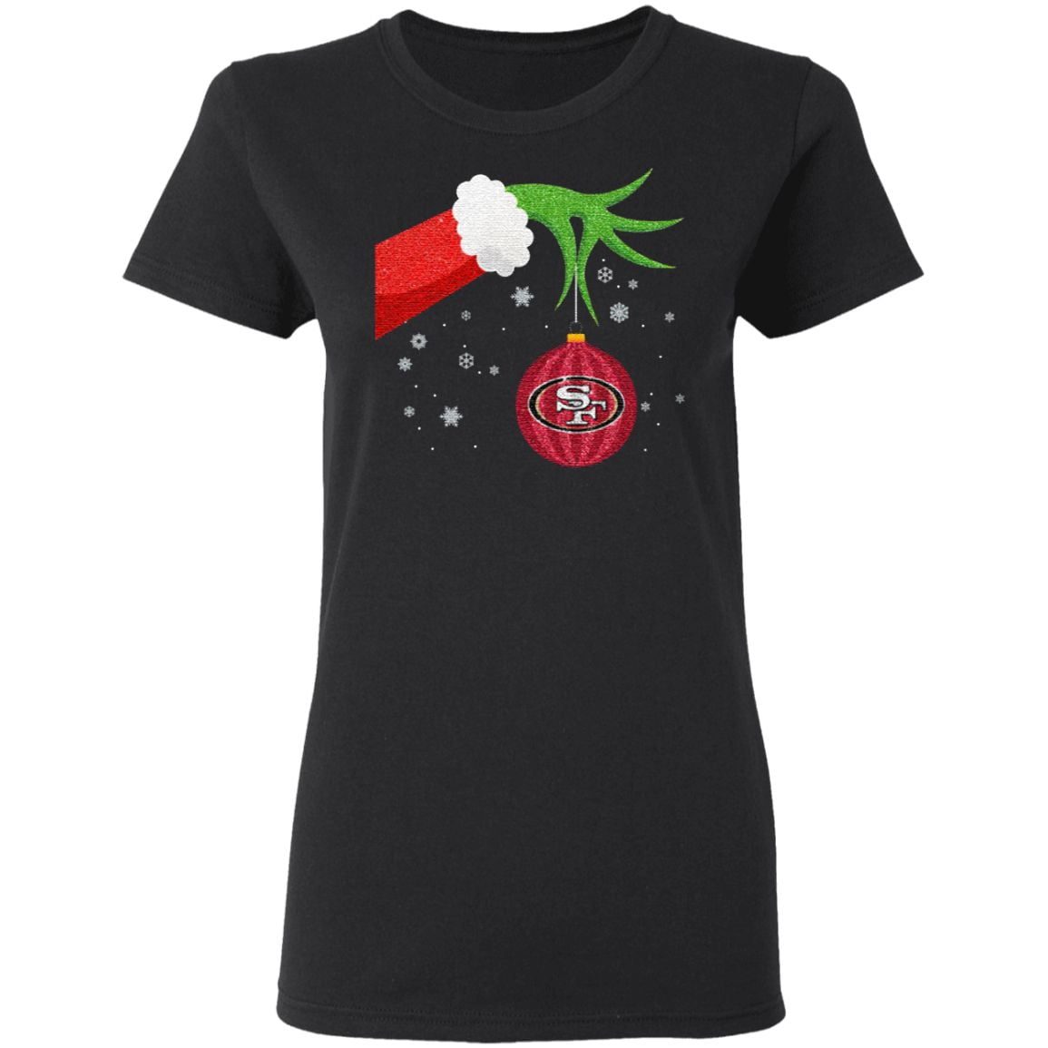 The Grinch Christmas Ornament San Francisco 49ers T Shirt