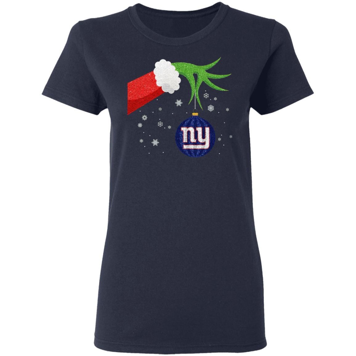 The Grinch Christmas Ornament New York Giants T Shirt