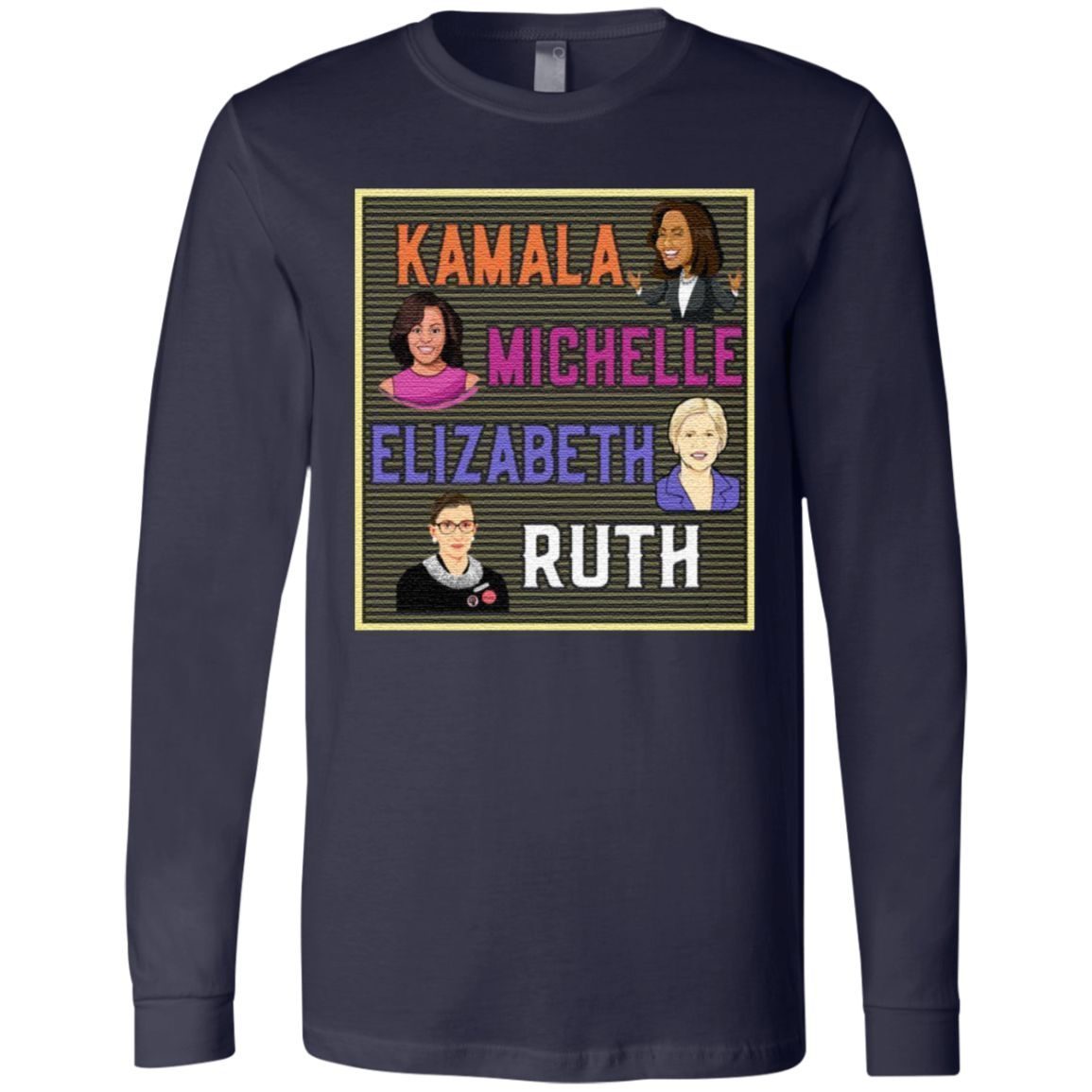 Kamala Michelle Elizabeth Ruth Portrait T-Shirt