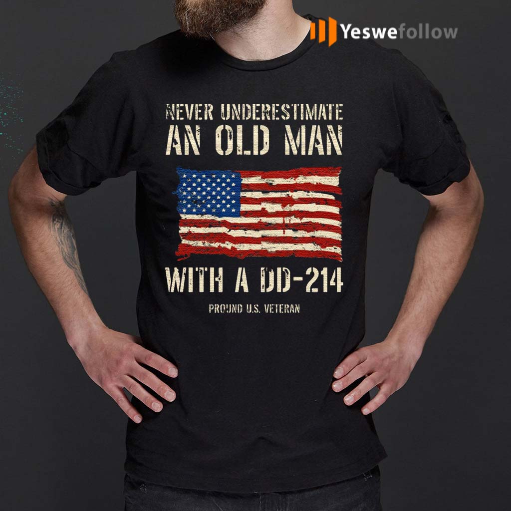 Never-Underestimate-An-Old-Man-With-A-DD-–-214-Shirt