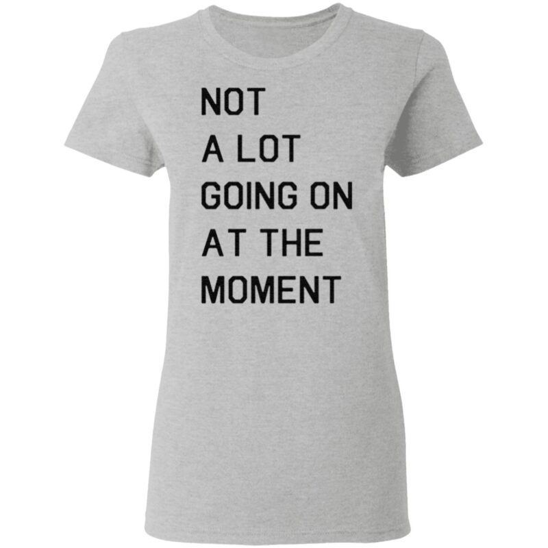 not a whole lot going on at the moment shirt