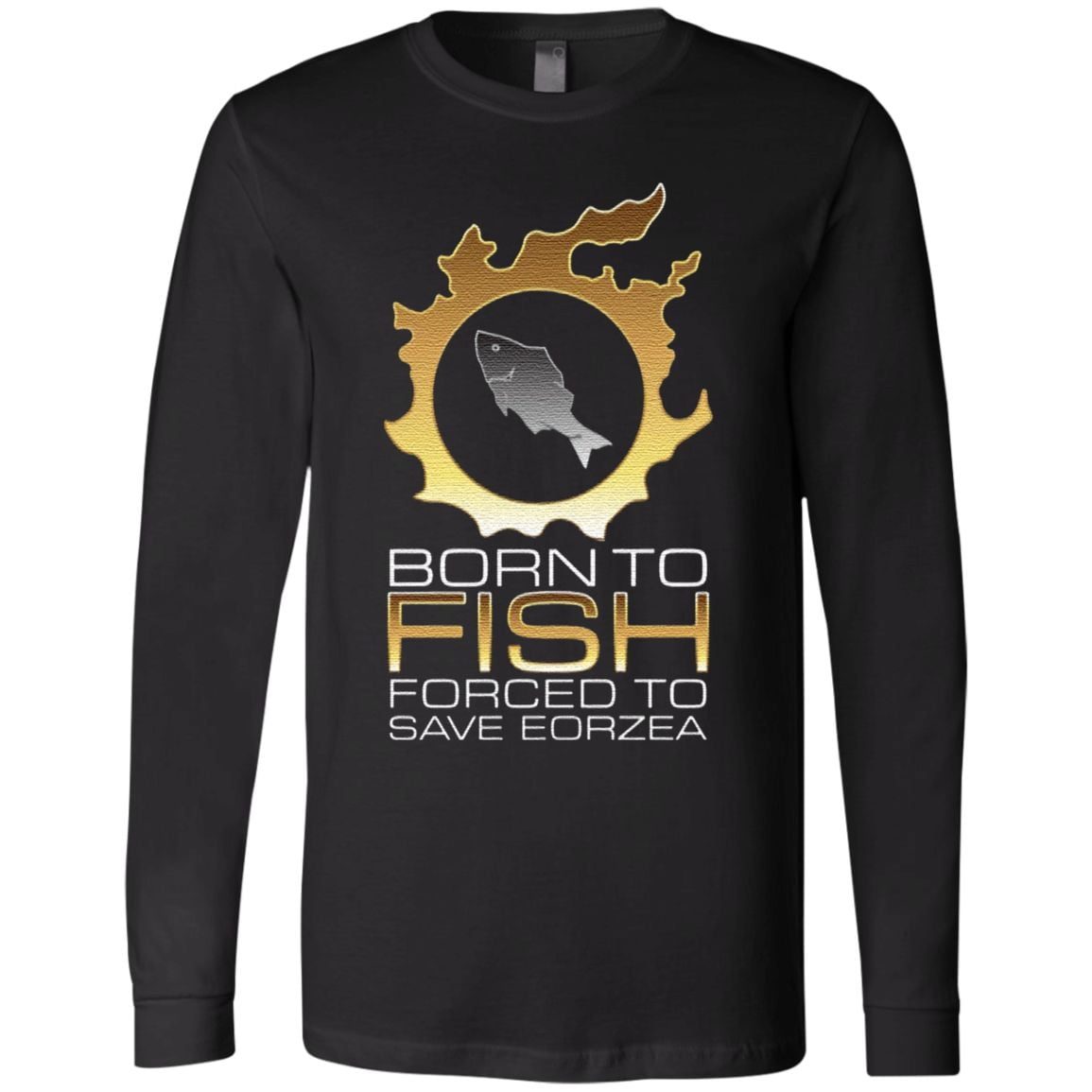 EDGY FSH Essential – Born To Fish Forced To Save Eorzea T Shirt