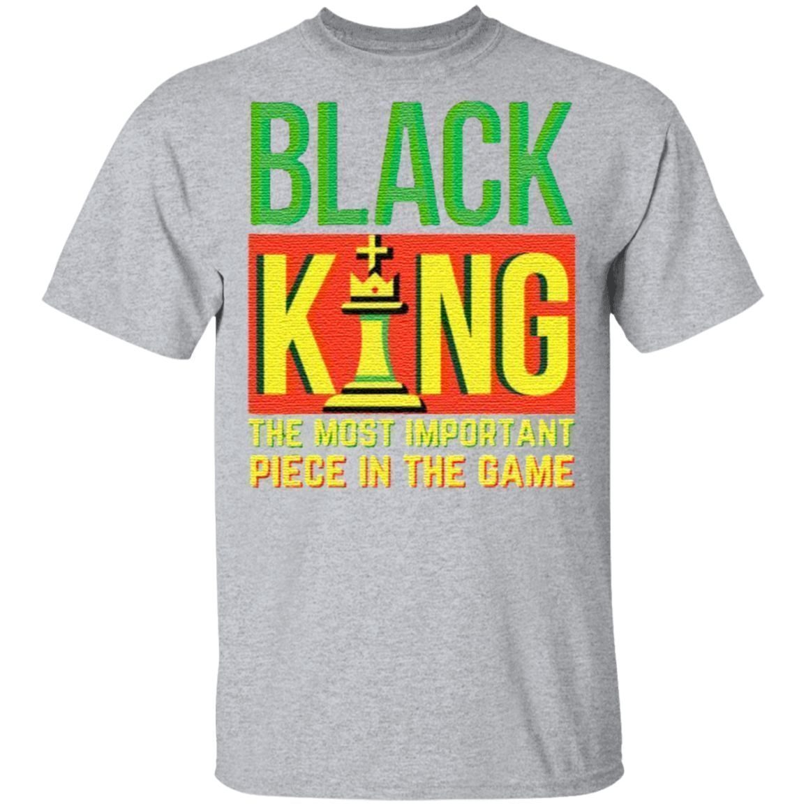 Black King Chess the most important piece in the game t shirt