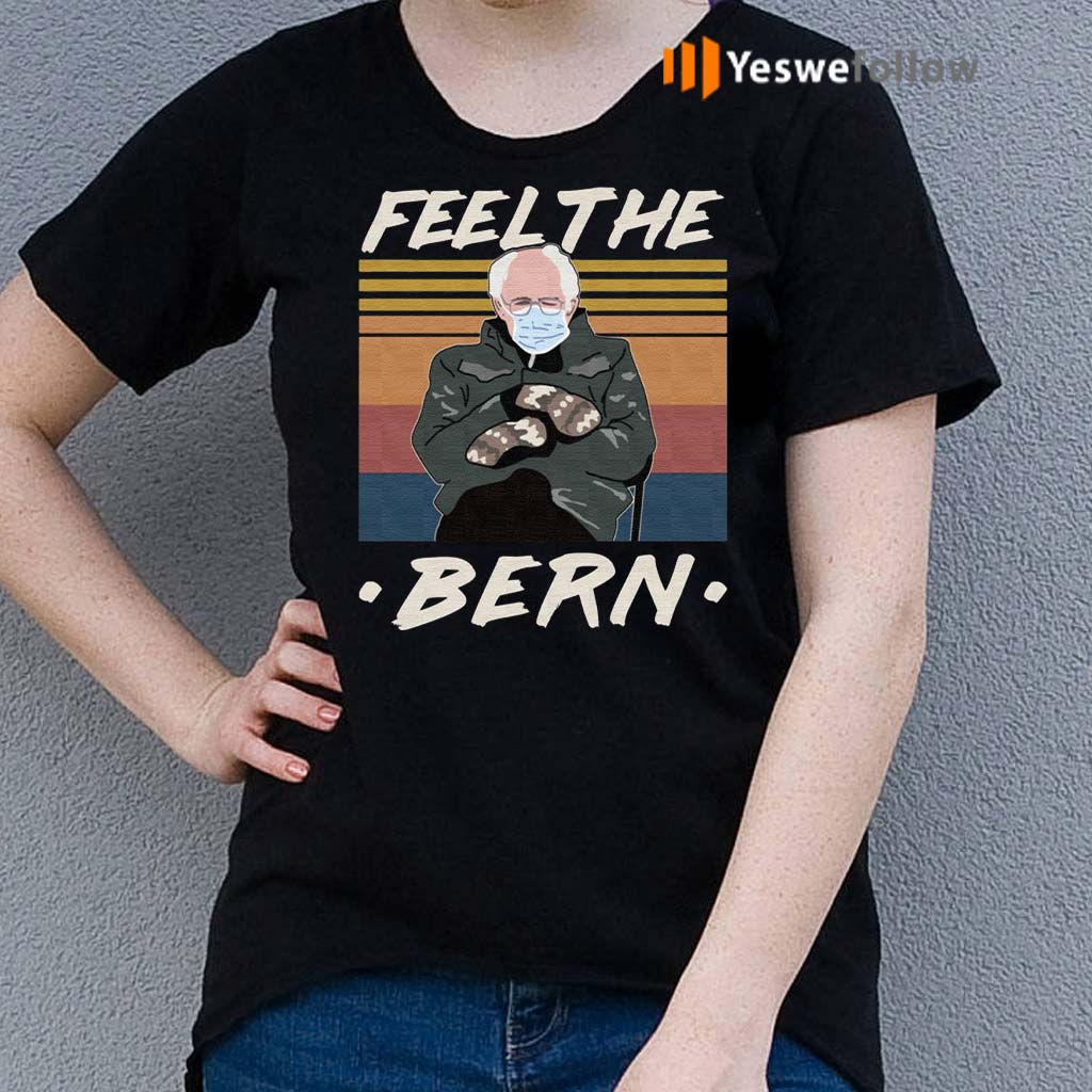 bernie sanders mittens shirt