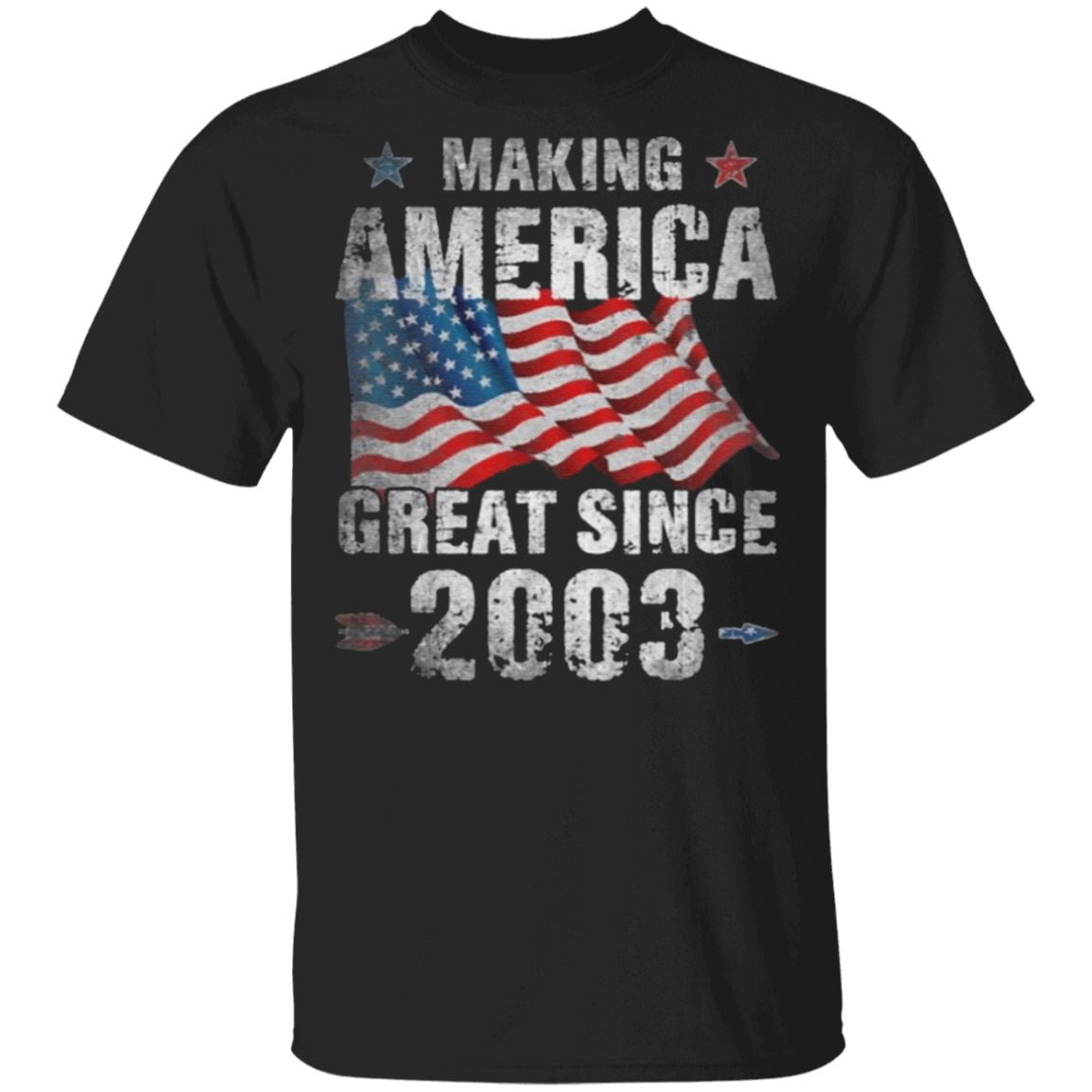 Retro Making America Great Since 2003 17Th Birthday T Shirt