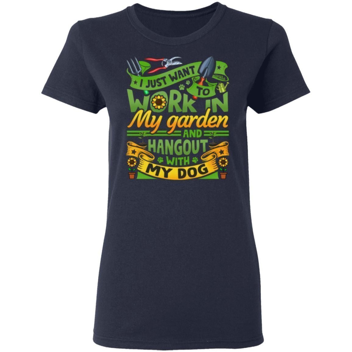 i just want to work in my garden t shirt