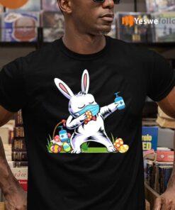 2021 Dabbing Easter Bunny Wearing Mask Shirt