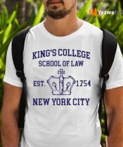 Alexander Hamilton King’s College School Of Law Est 1954 New York City TeeShirt