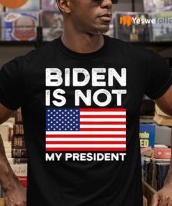 Biden Is Not My President Usa Patriotic Election Pro Trump American Flag shirts