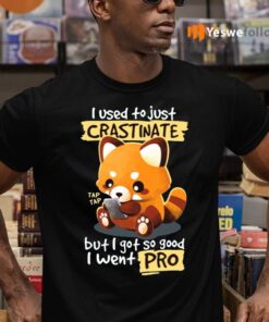 I used to just crastinate but i got so good i went pro shirts