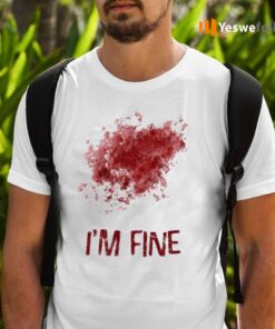 I'm Fine Bloody Zombie Bite T-Shirts