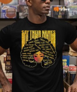 Say Their Names Afro Ladies Shirt