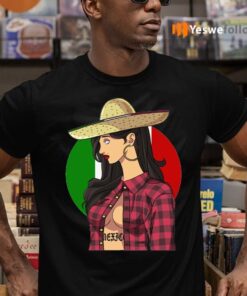 Sexy Sombrero Mexican Gangster Girl Cinco De Mayo T-Shirts