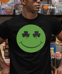 Shamrock Green Happy Face St Patricks Day TeeShirt