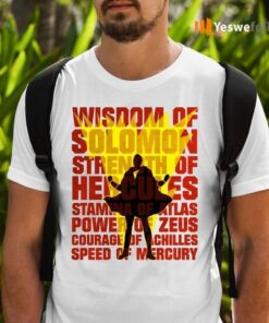 Shazam! Movie Silhouette Wisdom Of Solomon T-Shirts