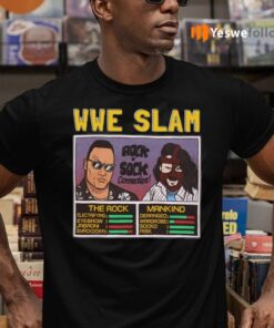 Wwe Slam Homage The Rock Vs Mankind TShirt