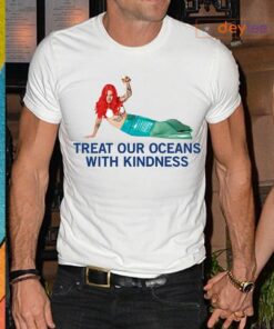 Harry Styles Mermaid Treat our oceans with kindness shirt