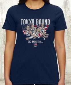 3x3 basketball tokyo bound tshirts