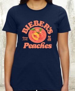 Bieber's peaches tshirts