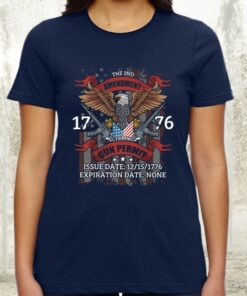 The 2nd Amendment Is My Gun Permit 1776 TShirt