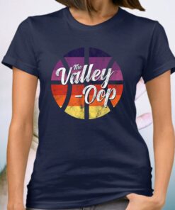 The Valley Oop Phoenix Basketball Retro Sunset Basketball T-Shirt