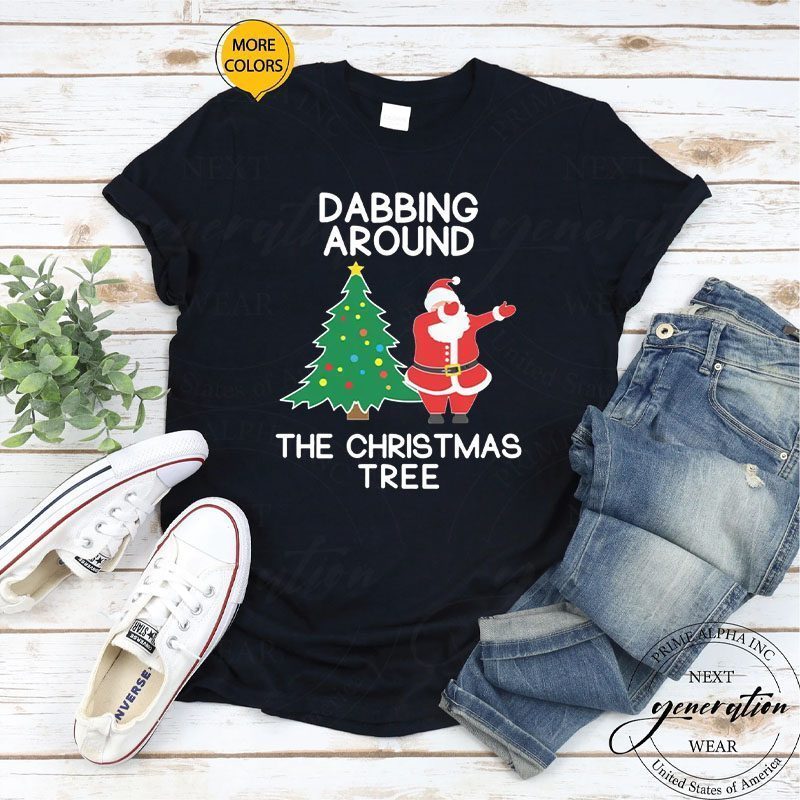 Dabbing Around The Christmas Tree Shirt