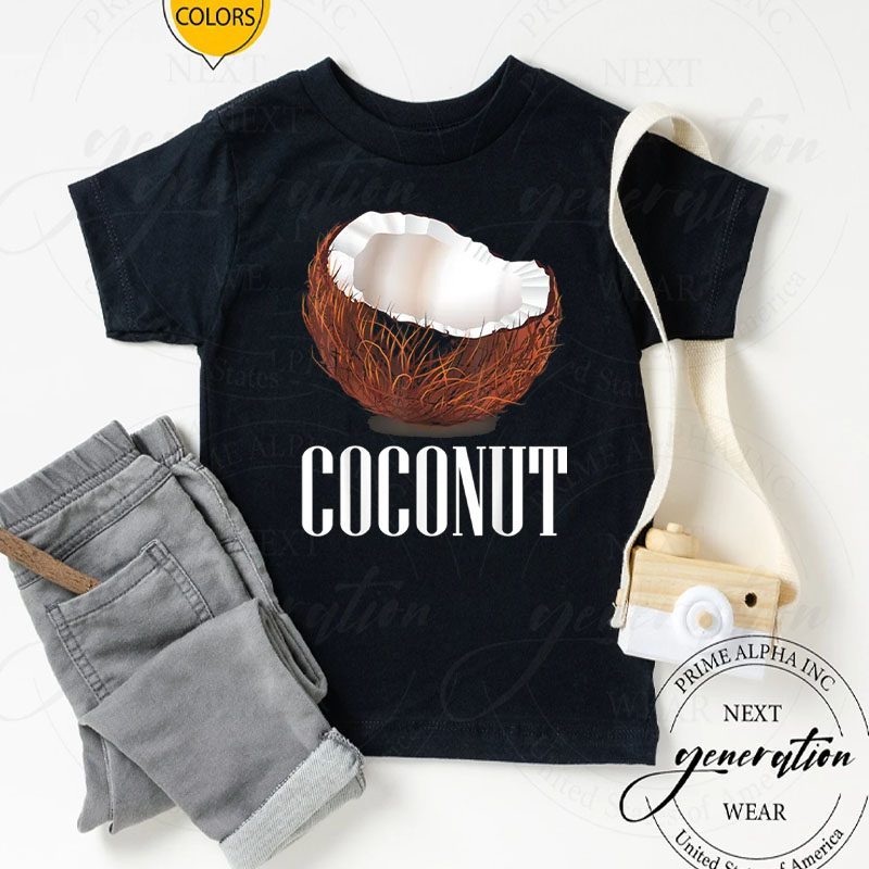Womens Coconut Short Sleeve Top Coconut Mens Graphic T-Shirt