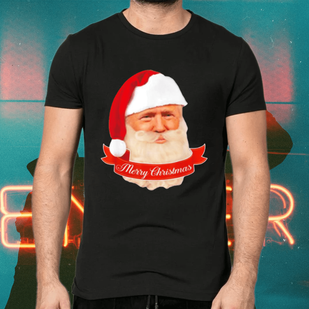 Santa Donald Trump Merry Christmas MAGA Hat shirts