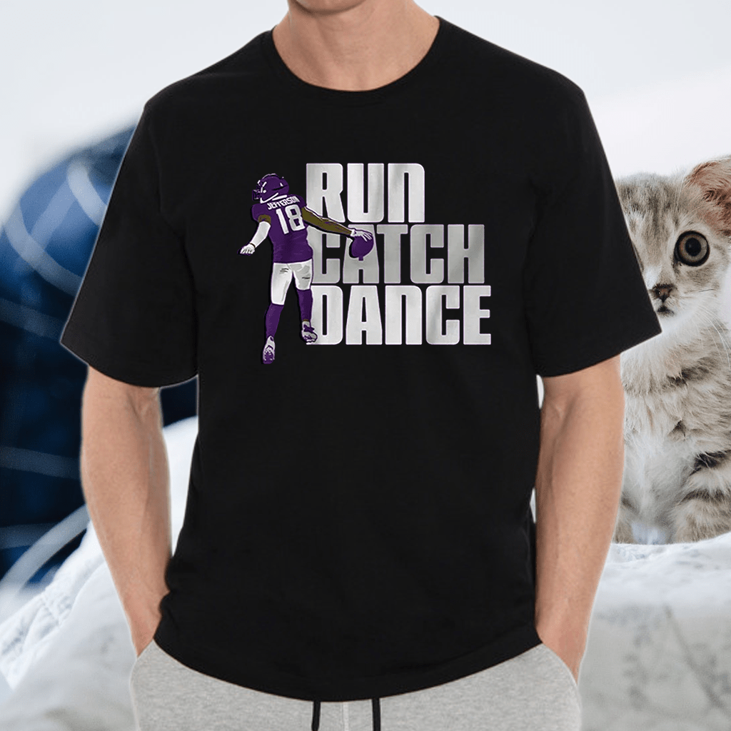 justin jefferson run catch dance tshirt