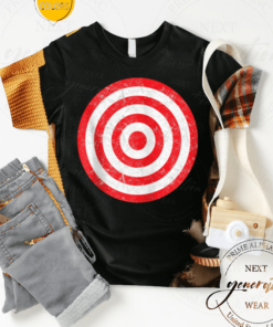 Vintage Bullseye Target Bull’s Eye Prank Joke Zip Shirts