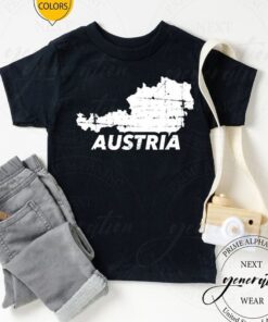 Austria Map Austrian Patriotic Tshirts