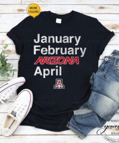 arizona basketball january february arizona april shirt