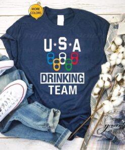 1996 Atlanta Olympics T-Shirt USA Drinking Team Beer Party Shirts