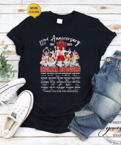 122nd anniversary 1901 2023 Indiana Hoosiers players thank you for the memories signatures tshirts